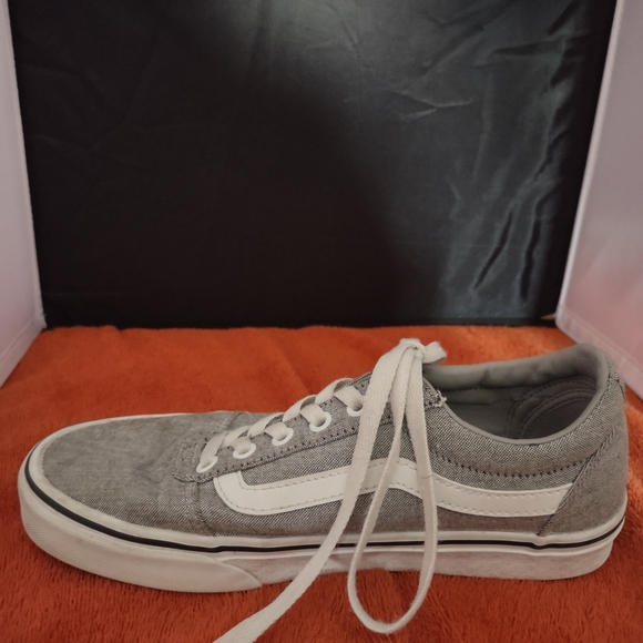 Vans Gray Canvas Women's Sneakers - Picture 7 of 10